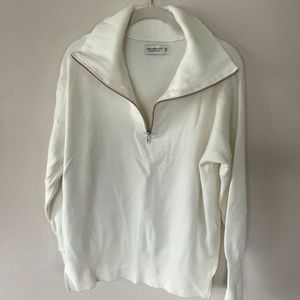 Abercrombie & Fitch LuxeLoft Oversized Half-Zip
